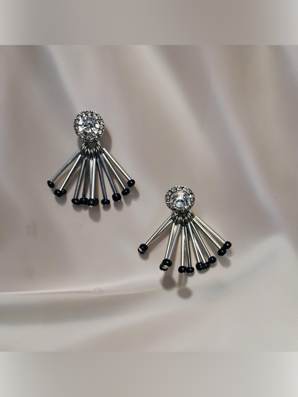 Sassy Jones Silver-tone Dangle Earrings
